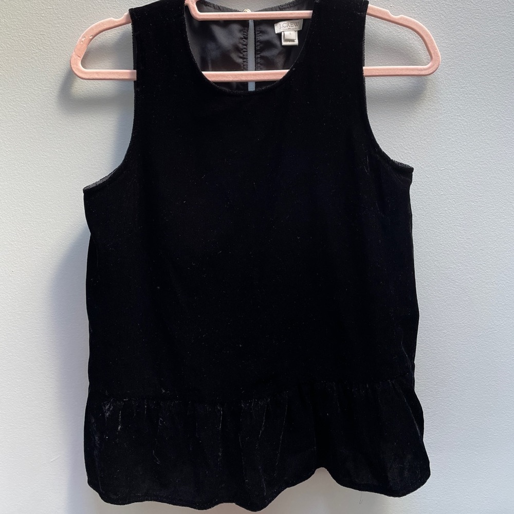 J Crew Velvet Top